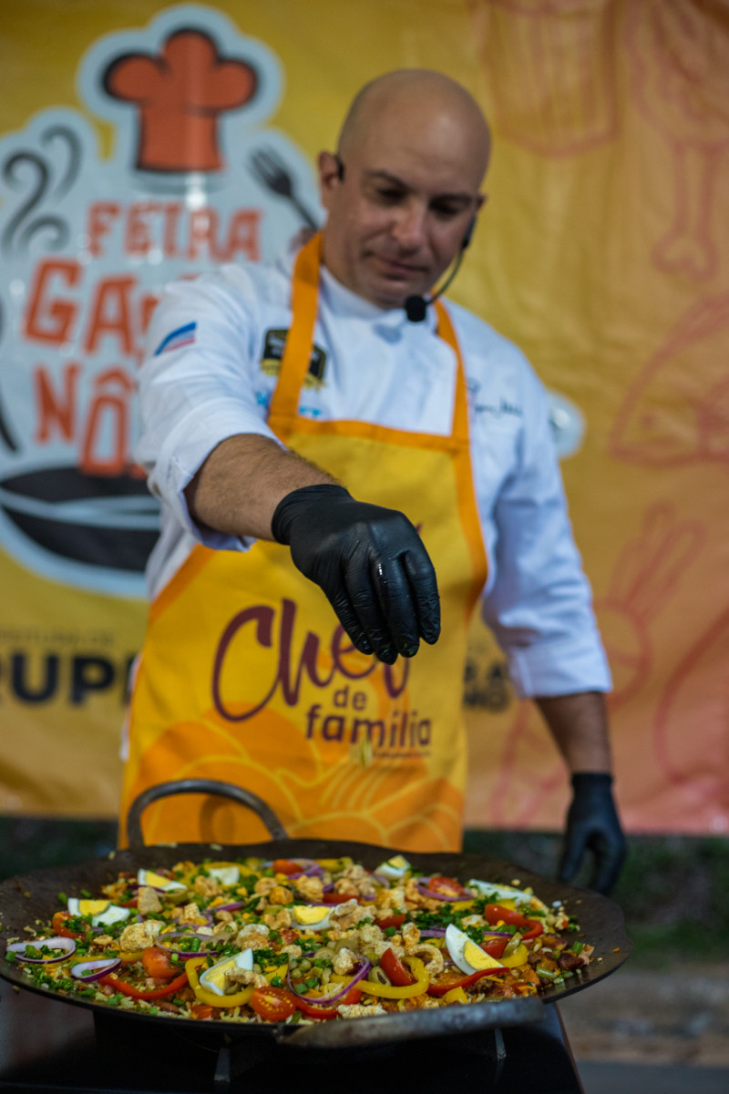 Aula Show - chef Nagem - Paella Caipira