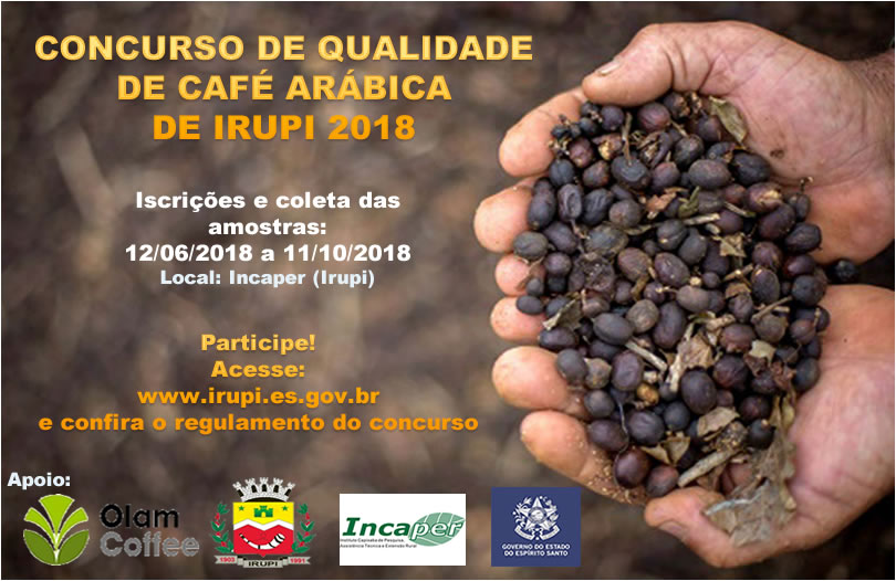 Concurso de Qualidade de Café Arábica de Irupi 2018