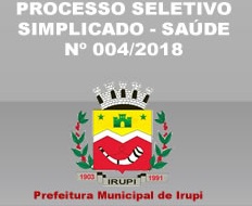 Retificação do resultado parcial do Processo Seletivo 004/2018