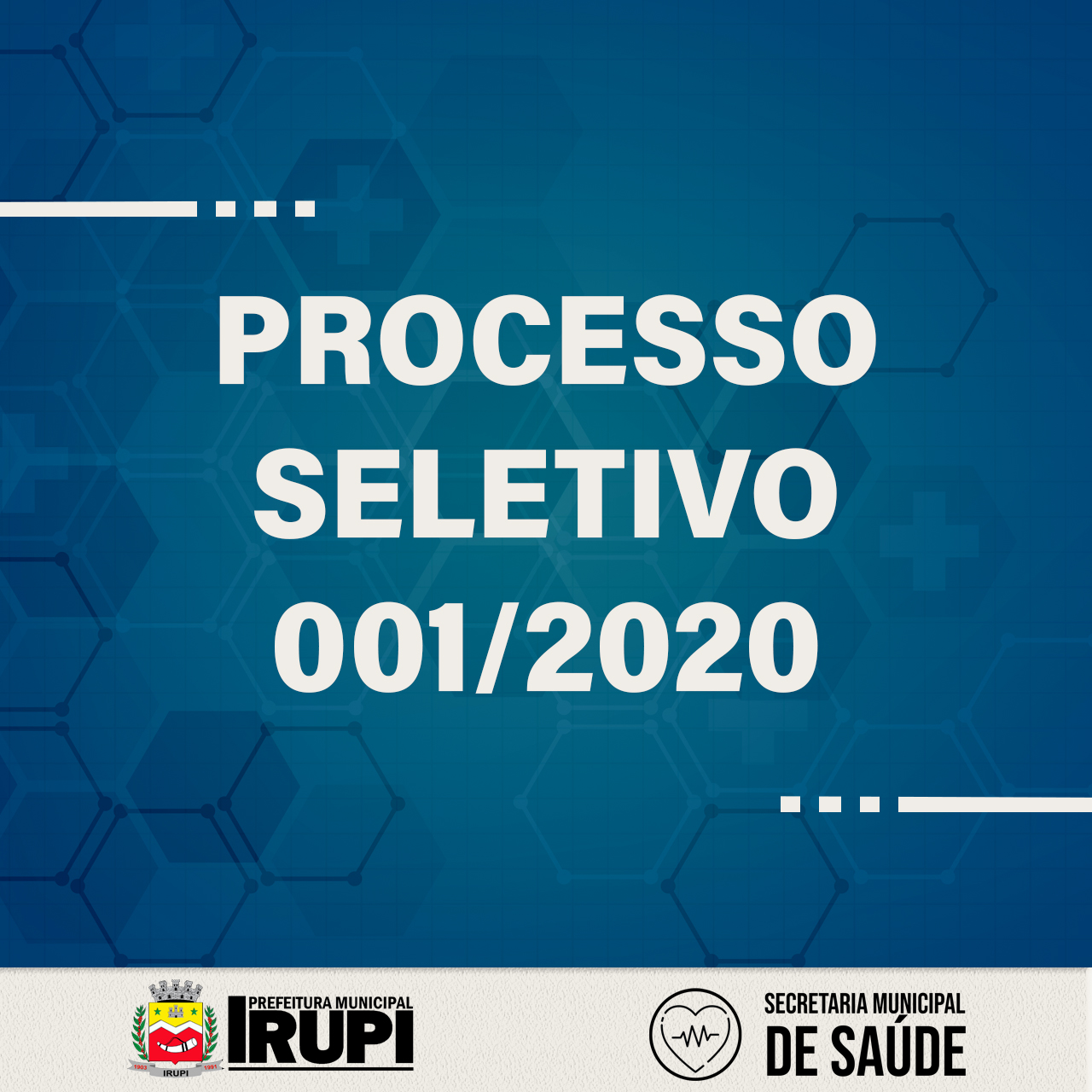 EDITAL DE PROCESSO SELETIVO SIMPLIFICADO Nº001/2020