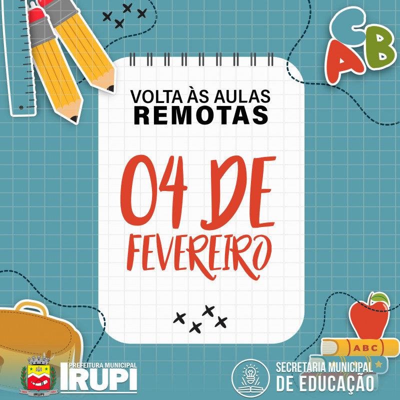 Volta ás aulas Remotas - 2021