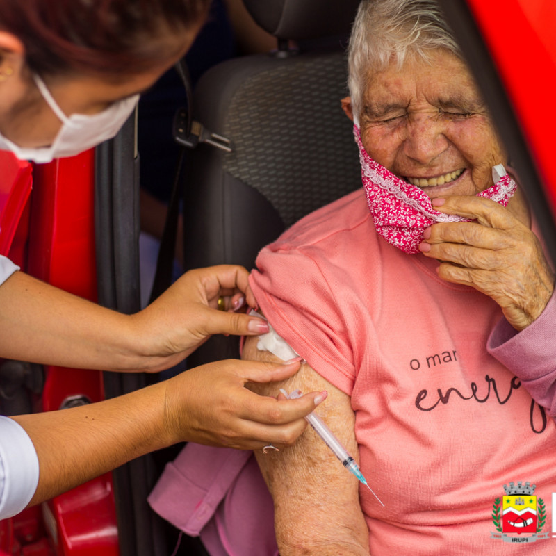 Idosos de 85 a 89 anos já estão sendo vacinados em Irupi