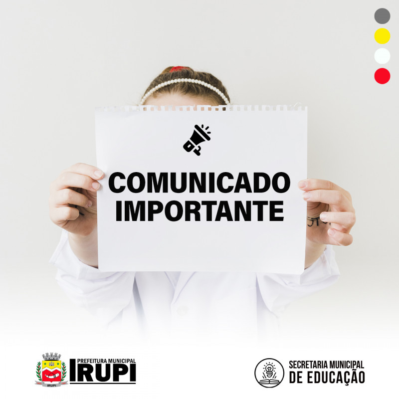 COMUNICADO IMPORTANTE