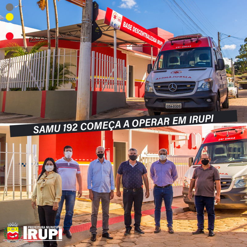 SAMU 192 DE IRUPI COMEÇA A OPERAR