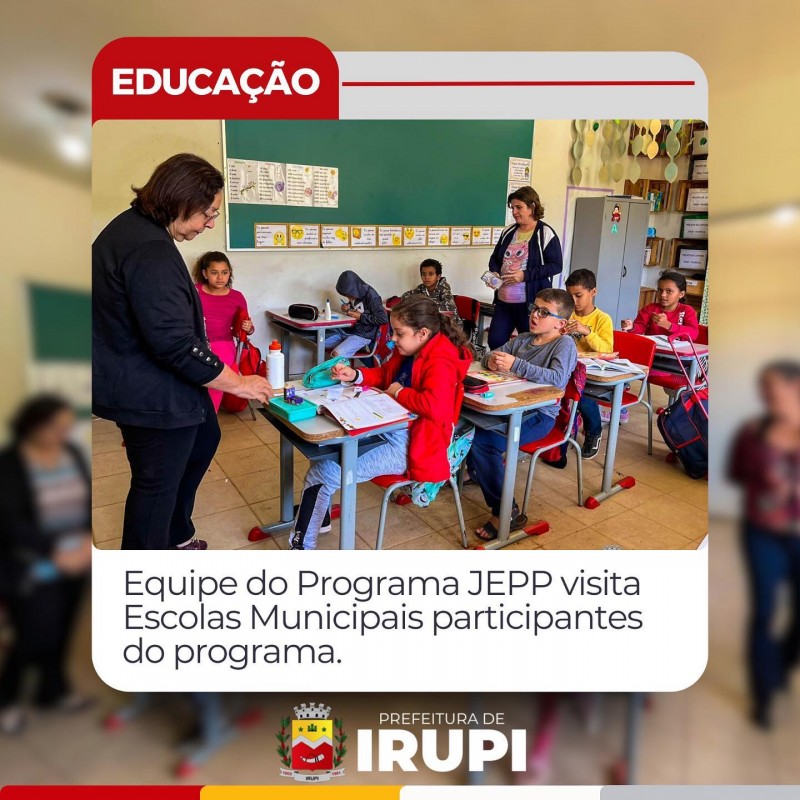 Equipe do programa JEPP visita escolas municipais participantes do programa