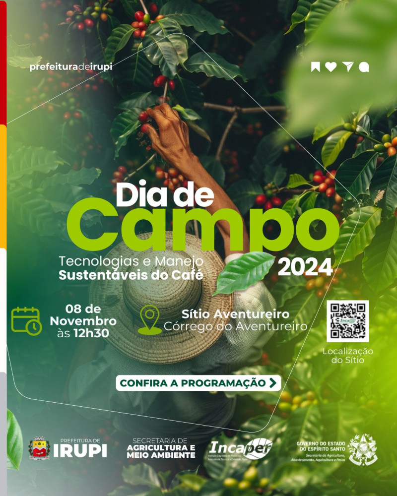 Dia de Campo 2024 - Tecnologias e Manejo Sustentáveis do Café.