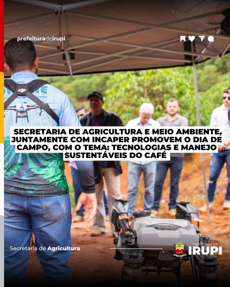 Dia de Campo: tecnologias e manejo sustentáveis do café