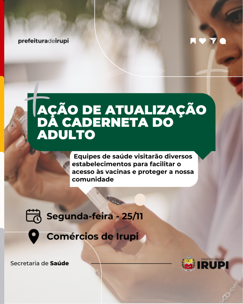 Ação de Atualização da Caderneta do Adulto