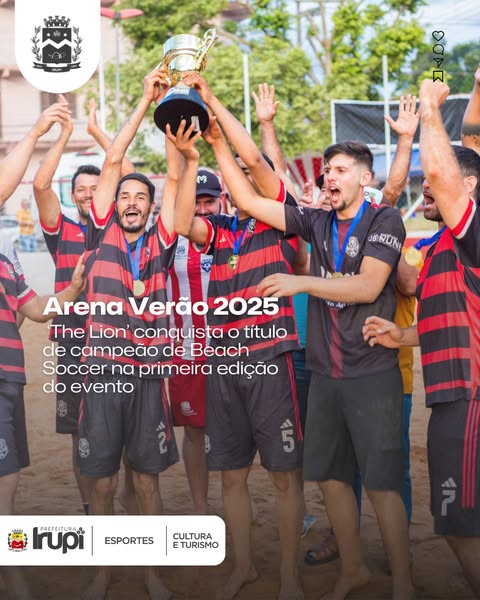 Arena Verão 2025: The Lion conquista o título de campeão de Beach Soccer