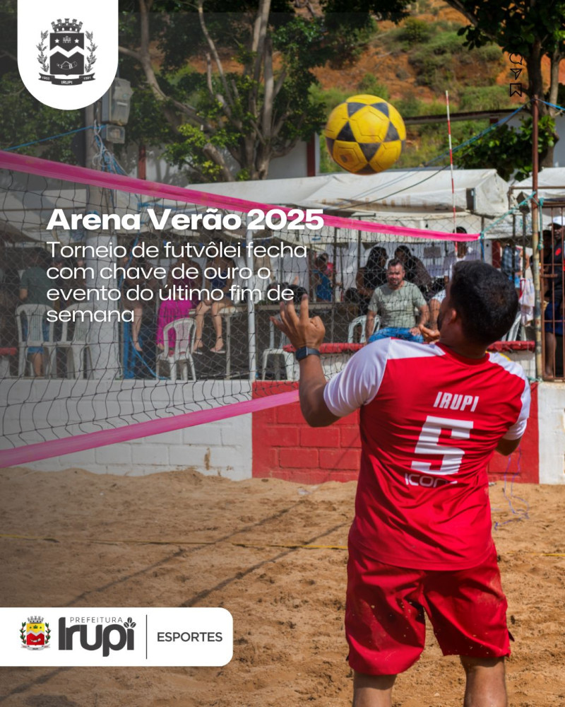 Arena Verão 2025: Torneio de futvôlei fecha com chave de ouro evento do último fim de semana